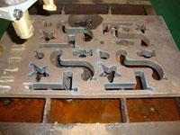 Cutting Samples of CNC Flame Cutting Equipment & CNC Plasma Cutting Equipment